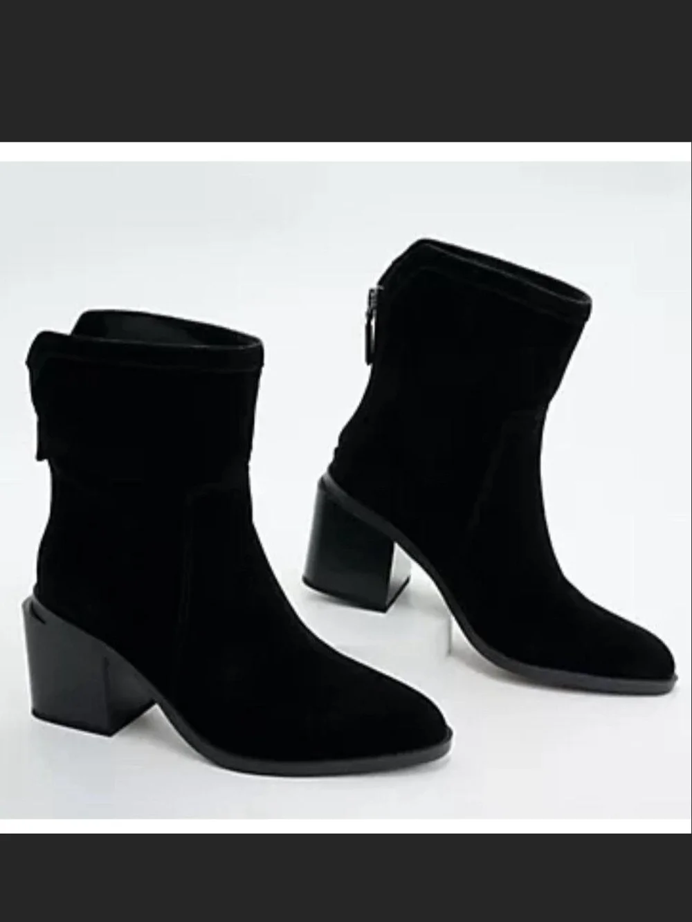 Vince Camuto VC Kortimy Boots Black Verona Suede Leather Women's